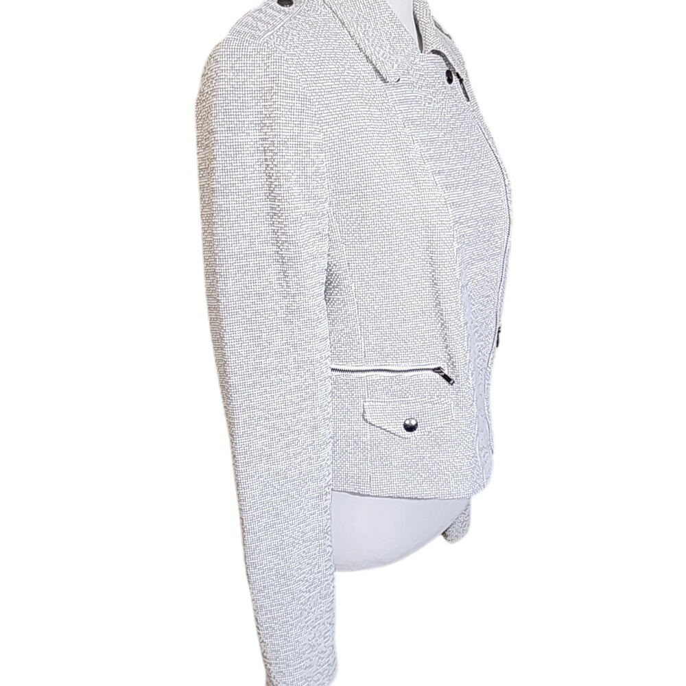 NWT Banana Republic Cropped Moto Jacket Size 14 - Picture 9 of 15